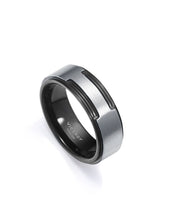 Anillo Titanio E Ip Negro Sr Fn