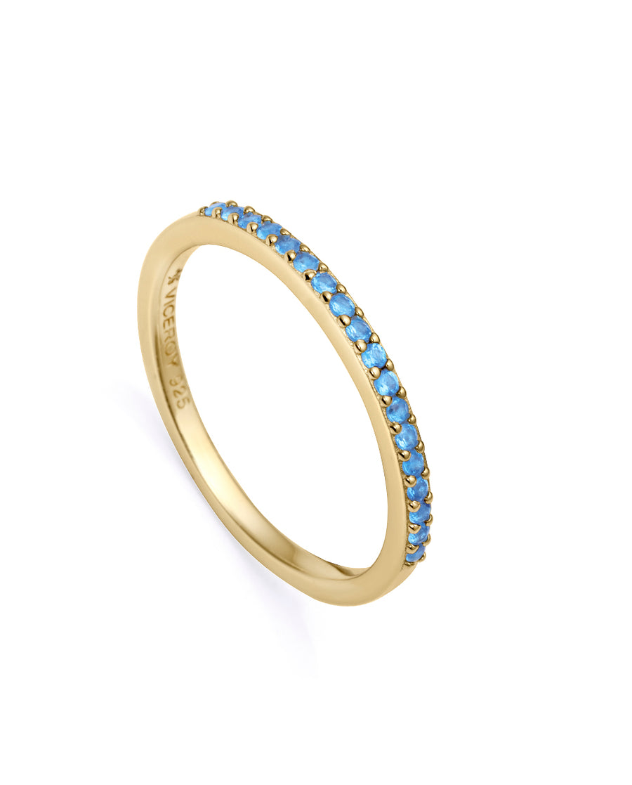 Anillo Plata De Ley Baño Oro Circ Sra Jewels