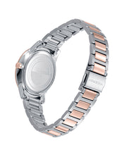 Reloj Acero Ip Rosa Brazalete Sra Va