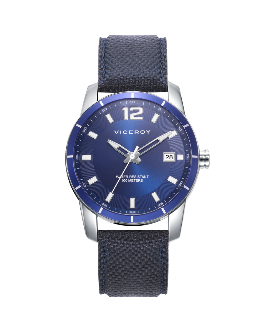 Reloj Acero Y Aluminio Correa Sr Va