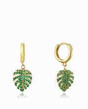 Pnd Sterling Silver Dor Feuille Circ Vert Ms Jwls
