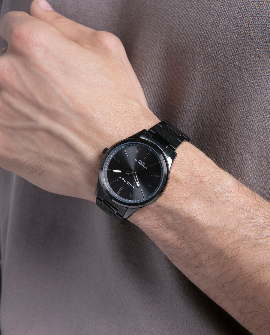 Reloj Acero Ip Gris Brazalete Sr Va