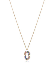 Collier Circ en argent sterling plaqué or Sra Jewels