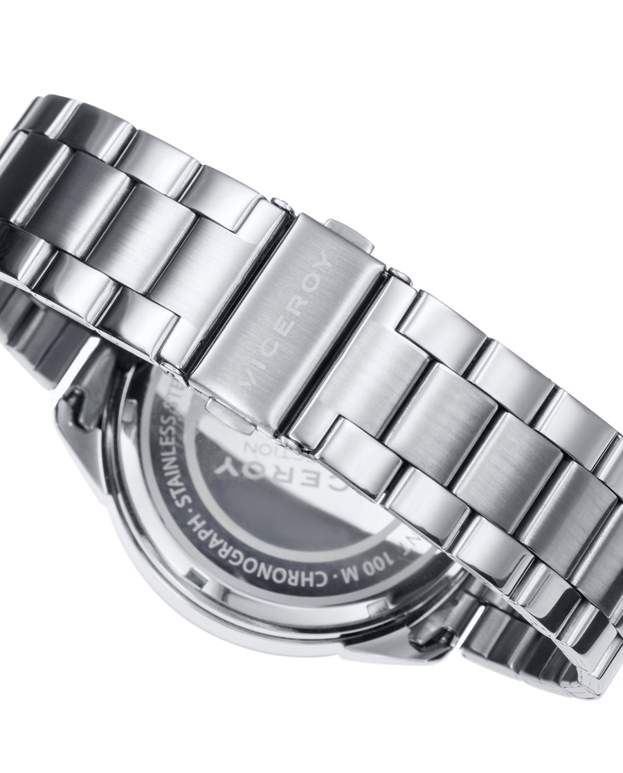 Crono Acero Aluminio Rojo Brazalete Sr Va