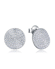 Sterling Silver Earrings With Rhodium Plating Cir