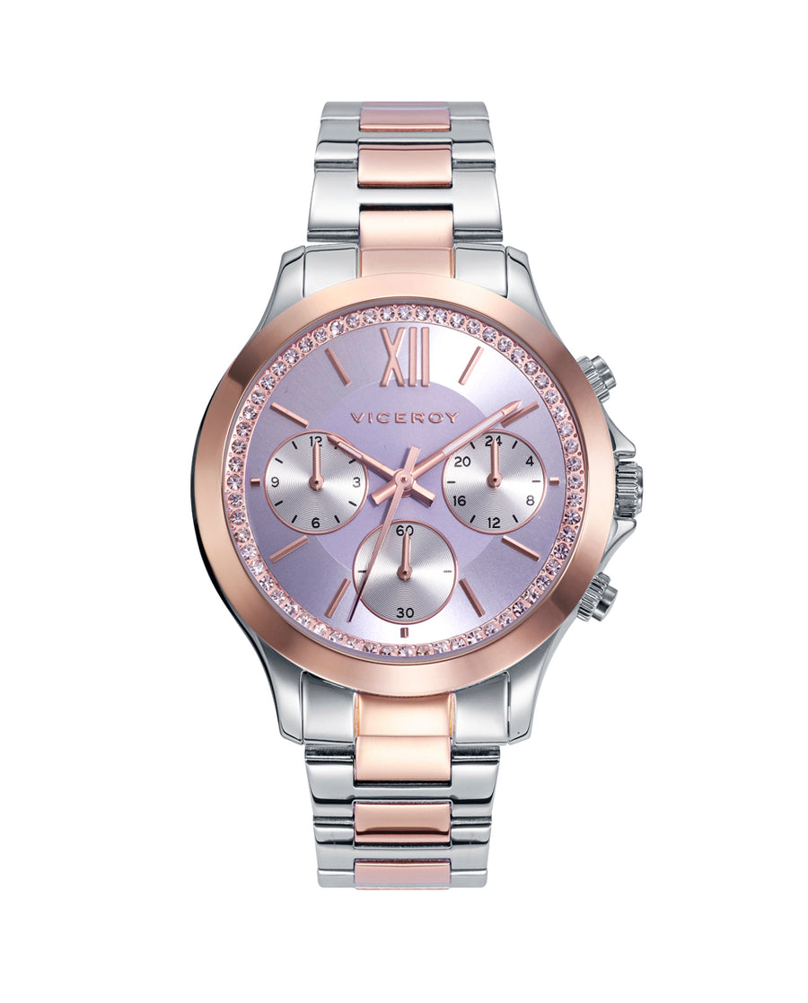 Multi Acero Ip Rosa Brazalete Sra Va