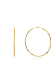 Pnd Sterling Silver Dor Hoop : 40x1.2mm Ms Jwls
