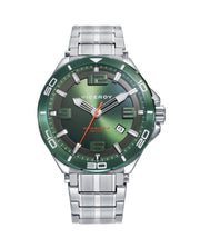 Reloj Acero Ip Verde Brazalete Sr Va