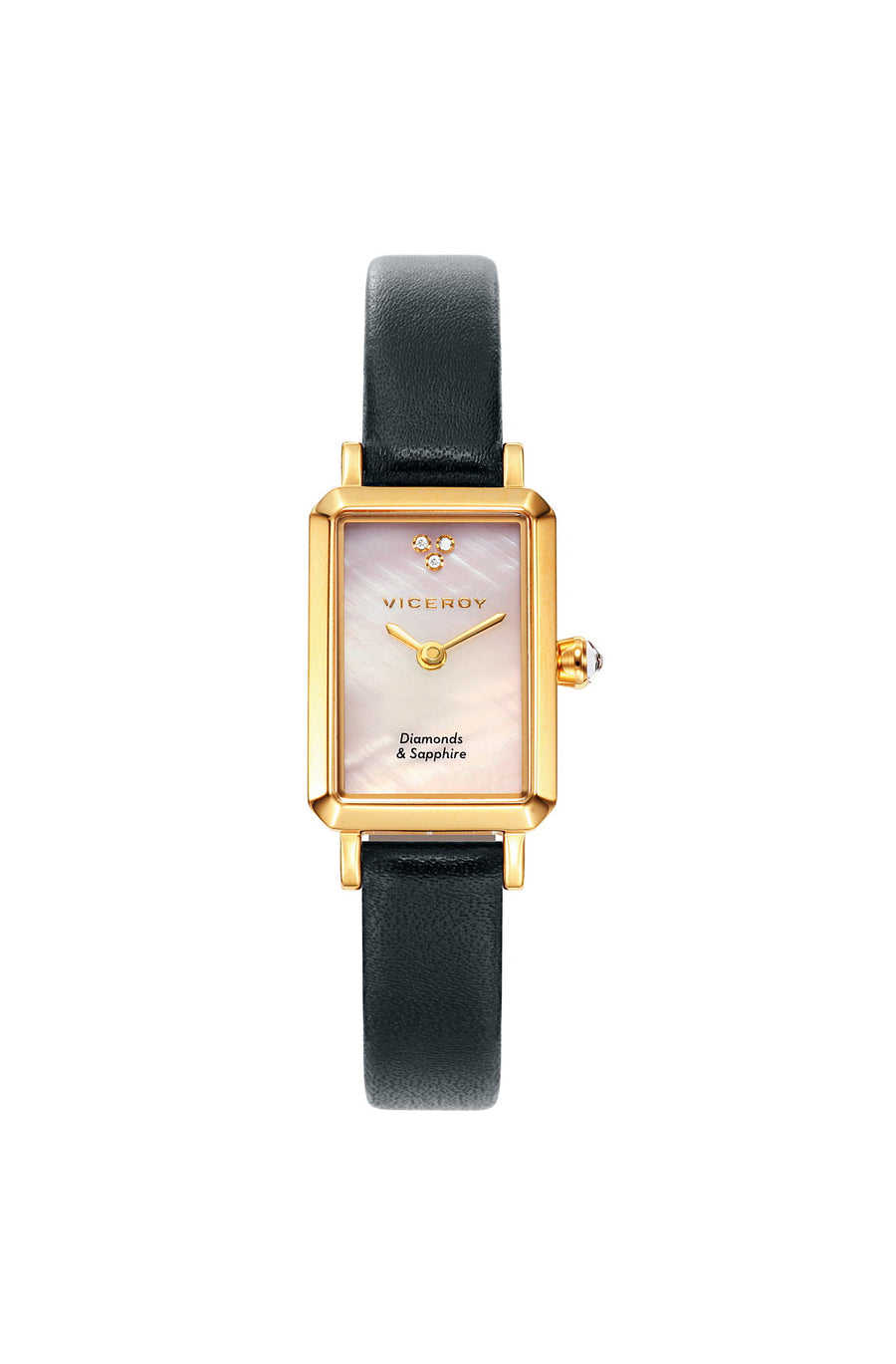 Reloj Acero Ip Dorado Correa Sra Jewels Va
