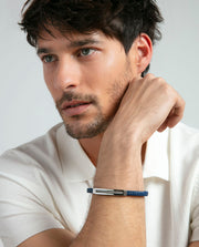 Puls Acero Piel Azul Sr Fashion