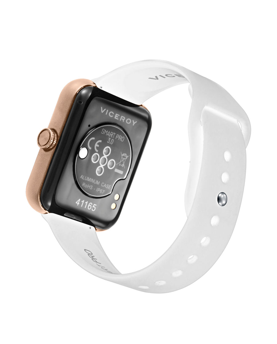 Reloj Smart Aluminio Rosado Brazalete Sr Va