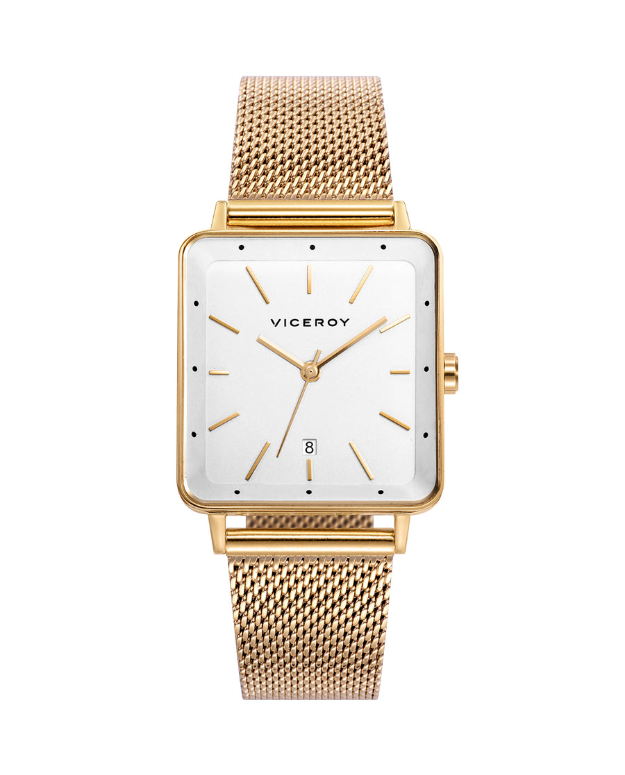 Stainless Steel Watch Ip Gold Bracelet Woman Va