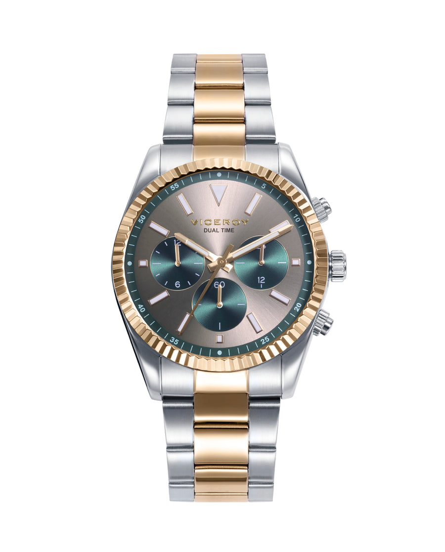 Bracelet Multi Acier IP Or Sr Va