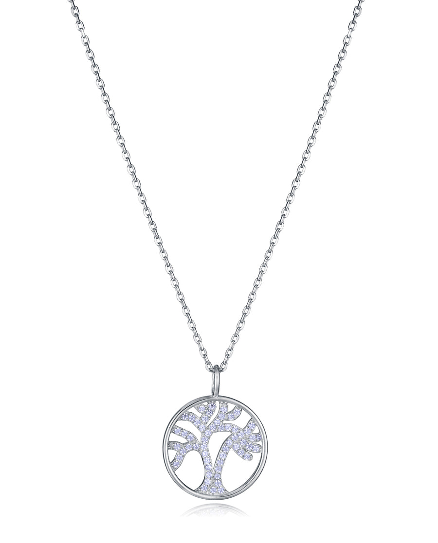 Collar Plata De Ley Baño Rodio Circ Sra Jwls