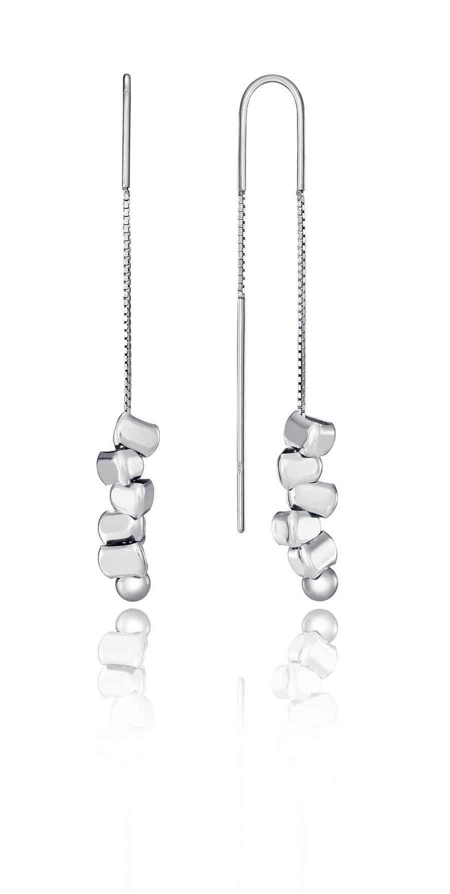 Pendientes Plata De Ley Y Triangulos Sra Jew