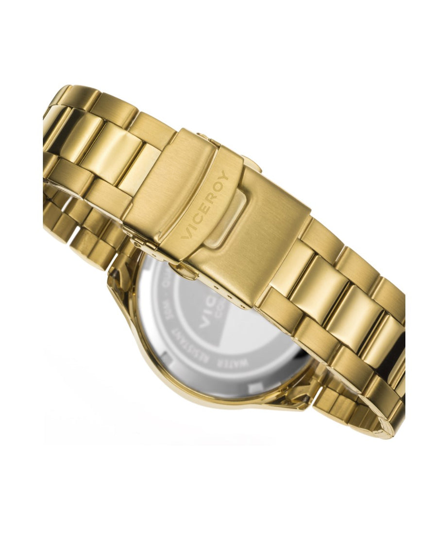 Bracelet Chrono Sr Va Acier Ip Doré