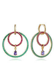 Sterling Silver Earrings With Gold Plating And Co