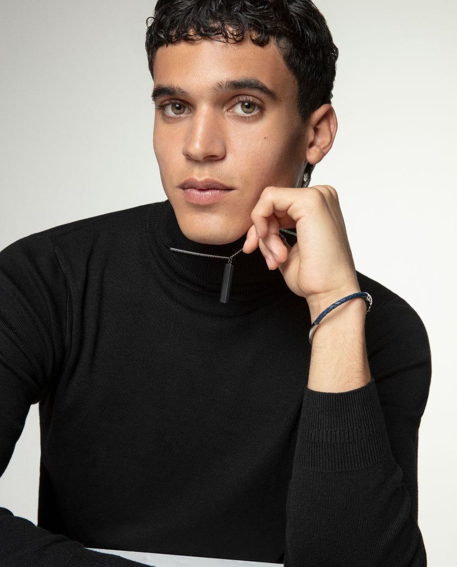 Puls Acero Y Piel Azul Sr Fashion