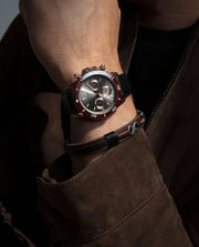 Puls Acero Y Piel Marron Y Negra Sr Fashion