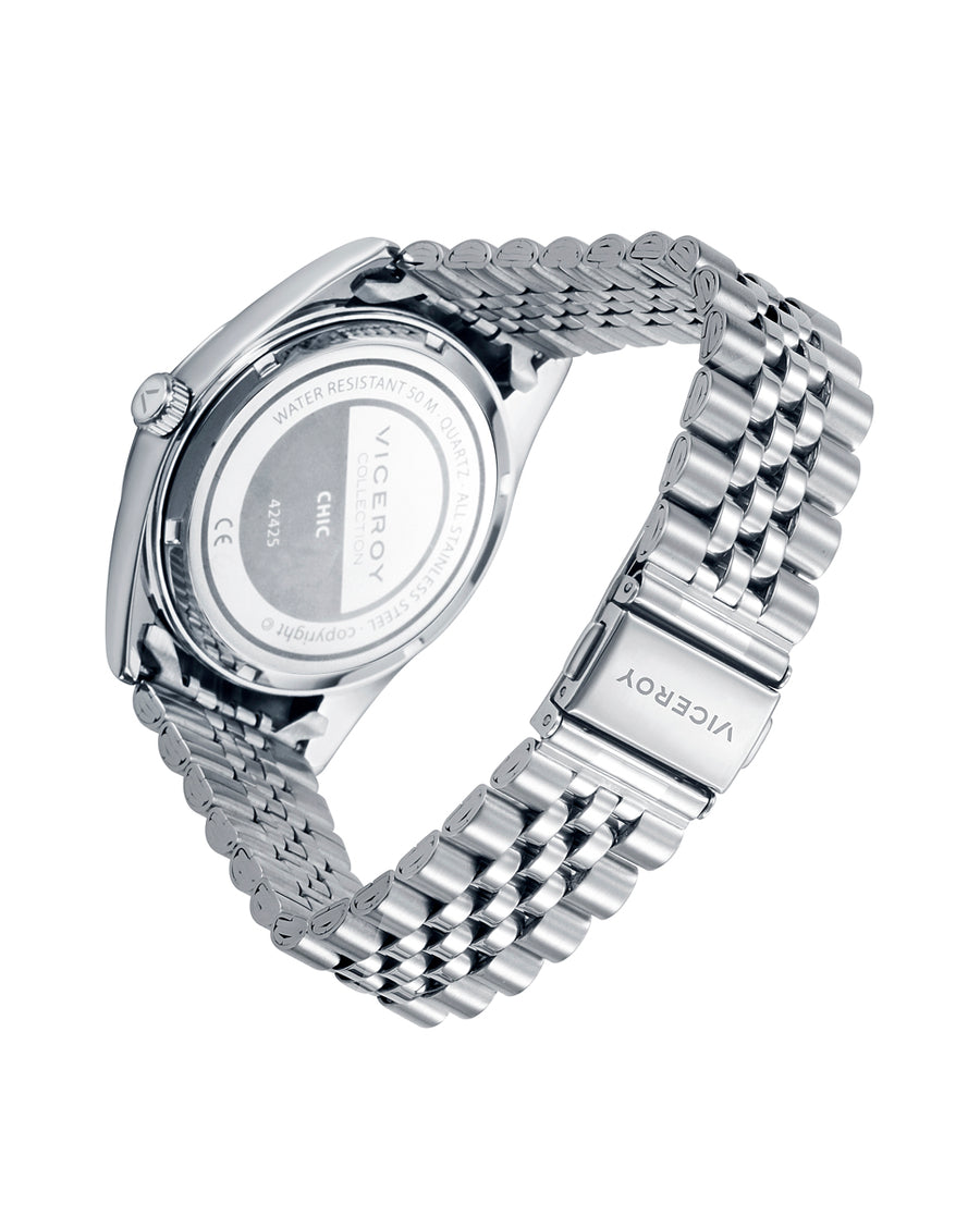 Reloj Acero Brazalete Sr Va
