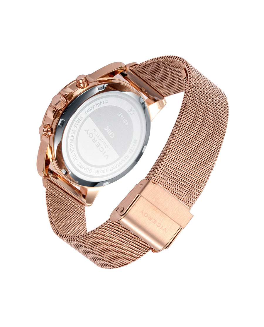 Multi Acero Ip Rosa Brazalete Sra Va