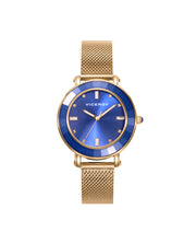 Reloj Acero Ip Dorado Brazalete Sra Va