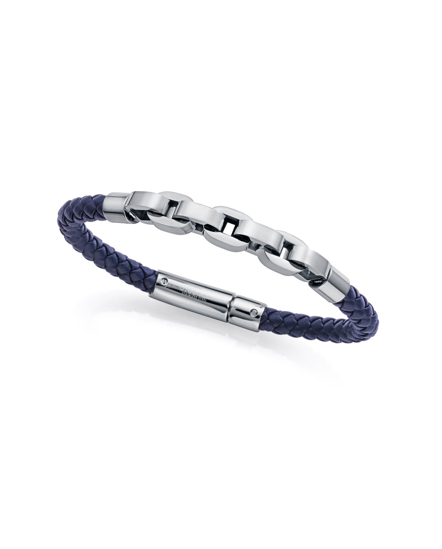 Puls Acero Y Piel Azul Sr Fashion