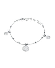 Pulsera Plata Ley Y Charms Monedas Sra Jwl