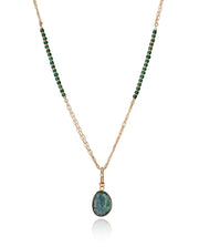 Collar Acero Ip Dorado Piedras Sra Fn