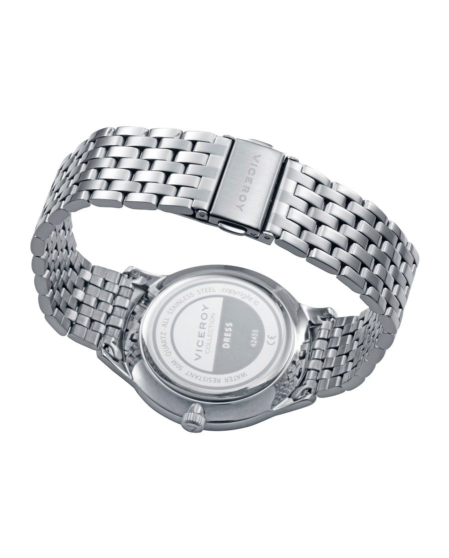 Reloj Acero Brazalete Sr Va