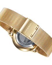 Reloj Acero Ip Dorado Brazalete Sra Va