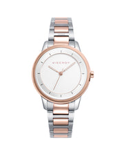 Reloj Acero Ip Rosa Brazalete Sra Va