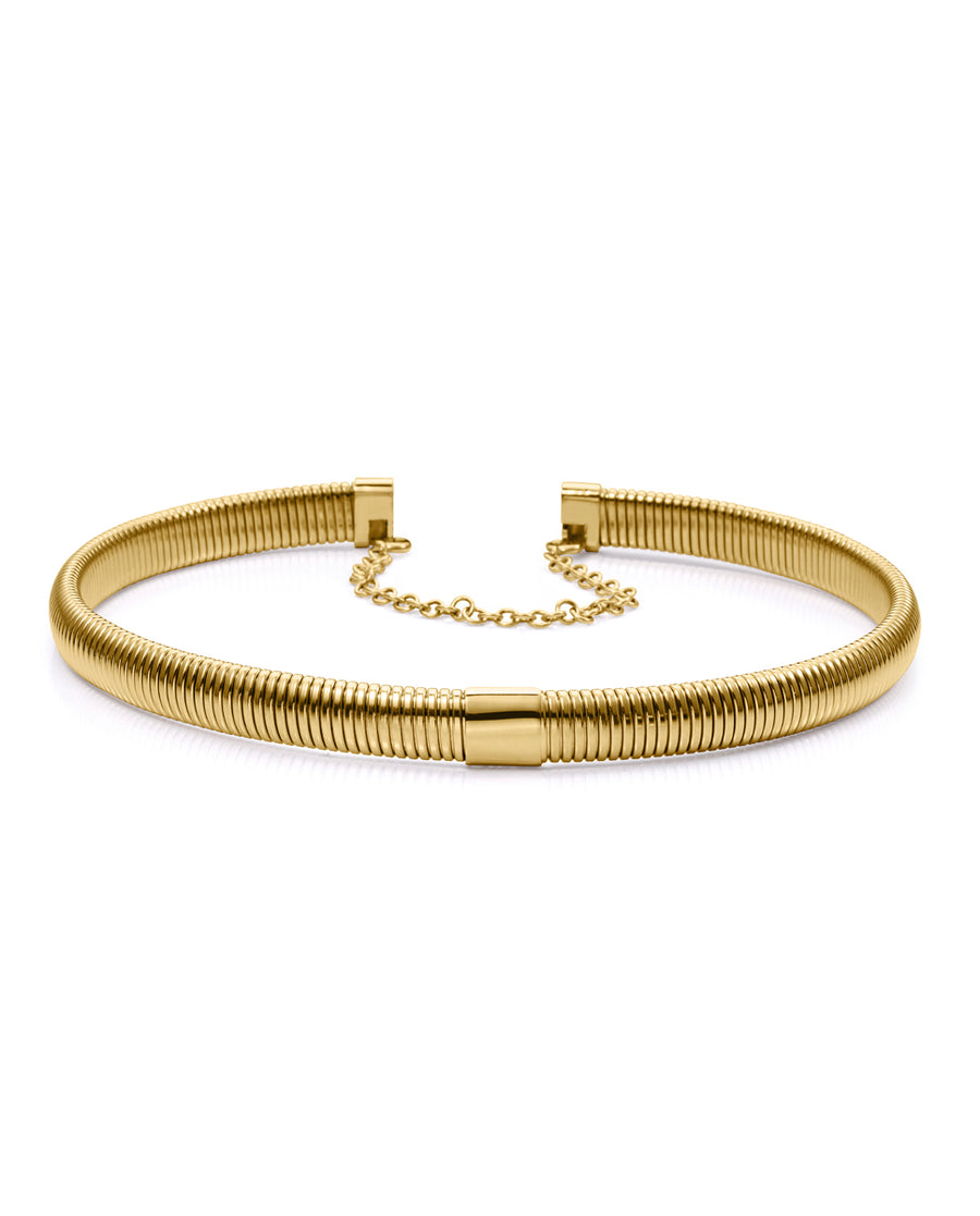 Collier En Acier Doré Ip Tubogas Sra Fashion