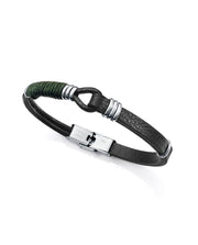 Puls Acero Y Piel Negra Cordón Sr Fn