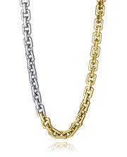 Collier Acier Bicolore Ip Gold Link Ms Fn