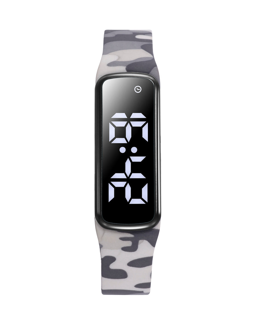 Pack Reloj Digital Acero Ip Azul Correa Niño Va