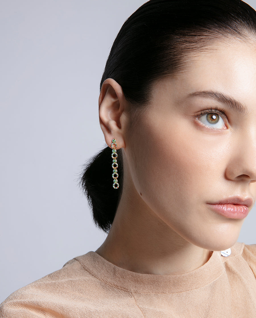 Sterling Silver Earrings With Gold Plating And Co