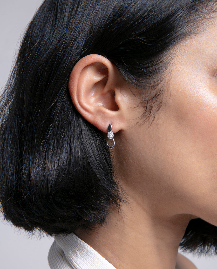 Sterling Silver Earrings With Rhodium Plating, 3