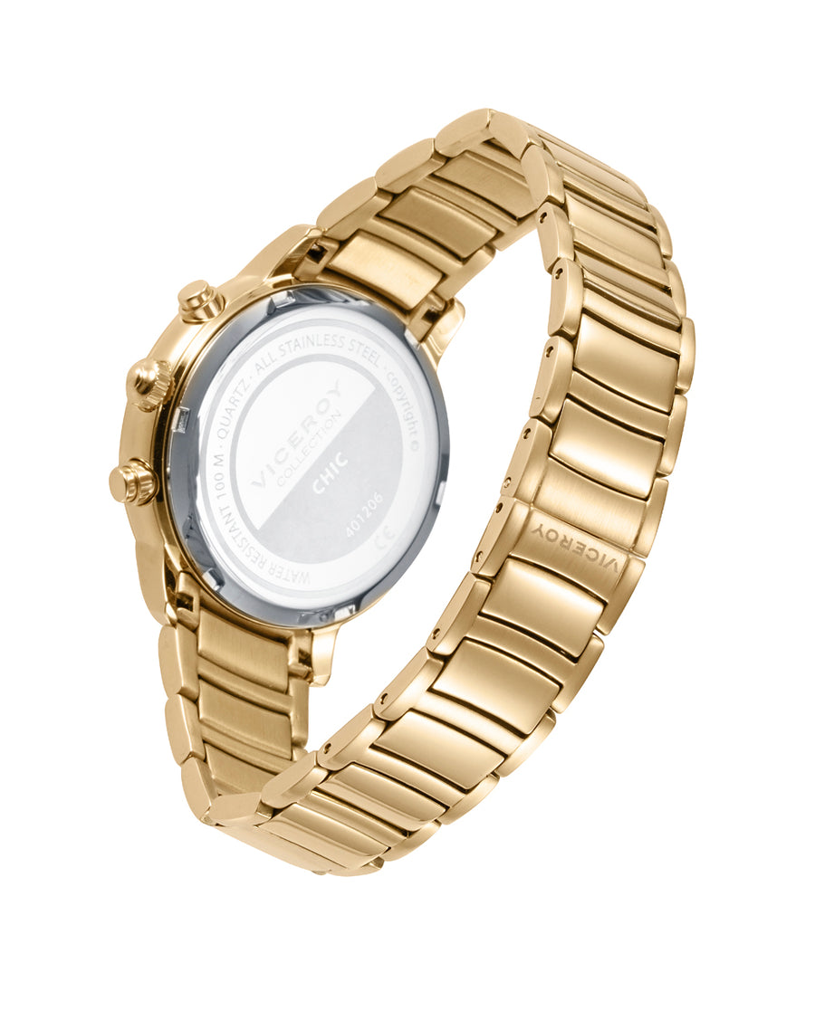 Multi Acero Ip Dorado Brazalete Sra Va