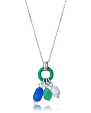 Sterling Silver Necklace With Rhodium Plating, En