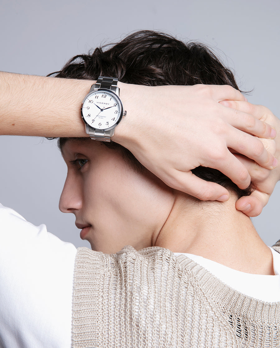 Reloj Acero Brazalete Sr Va