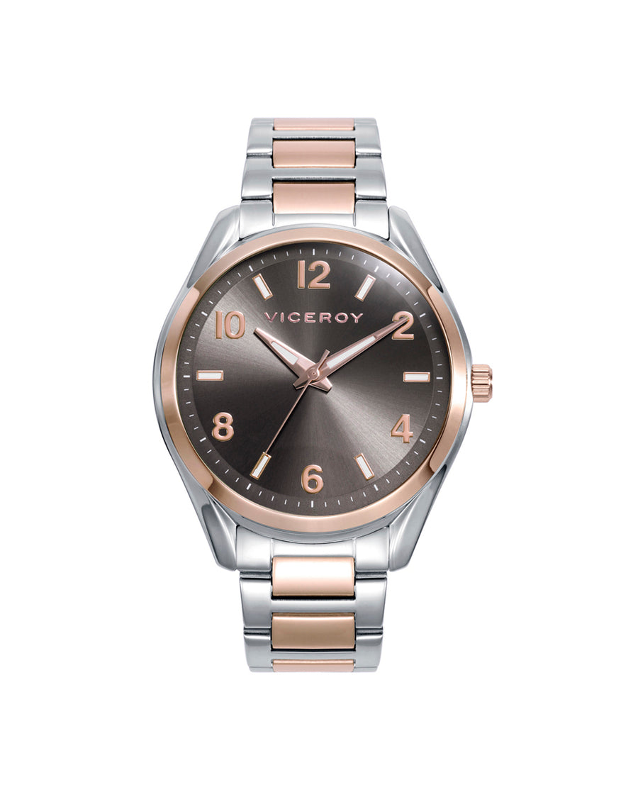 Bracelet Montre Acier Ip Rose Mrs. Va