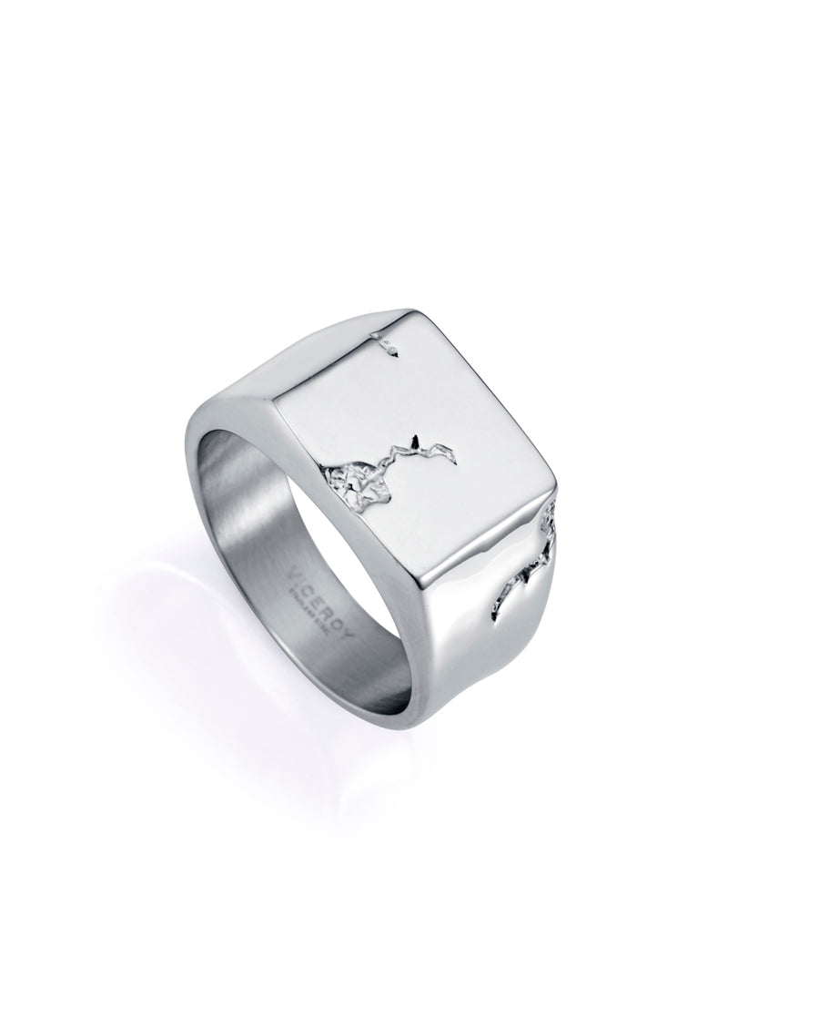 Anillo Acero Grieta Sr Fashion