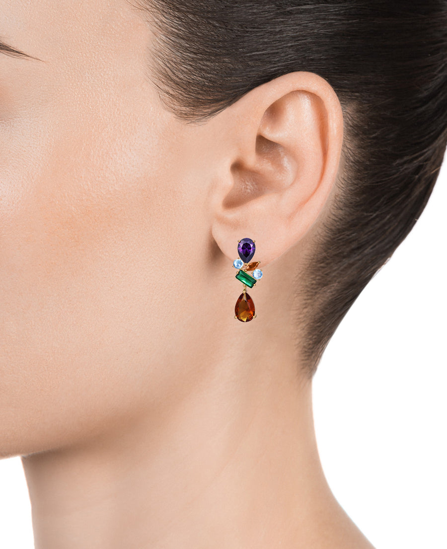 Sterling Silver Earrings With Gold Plating And Co