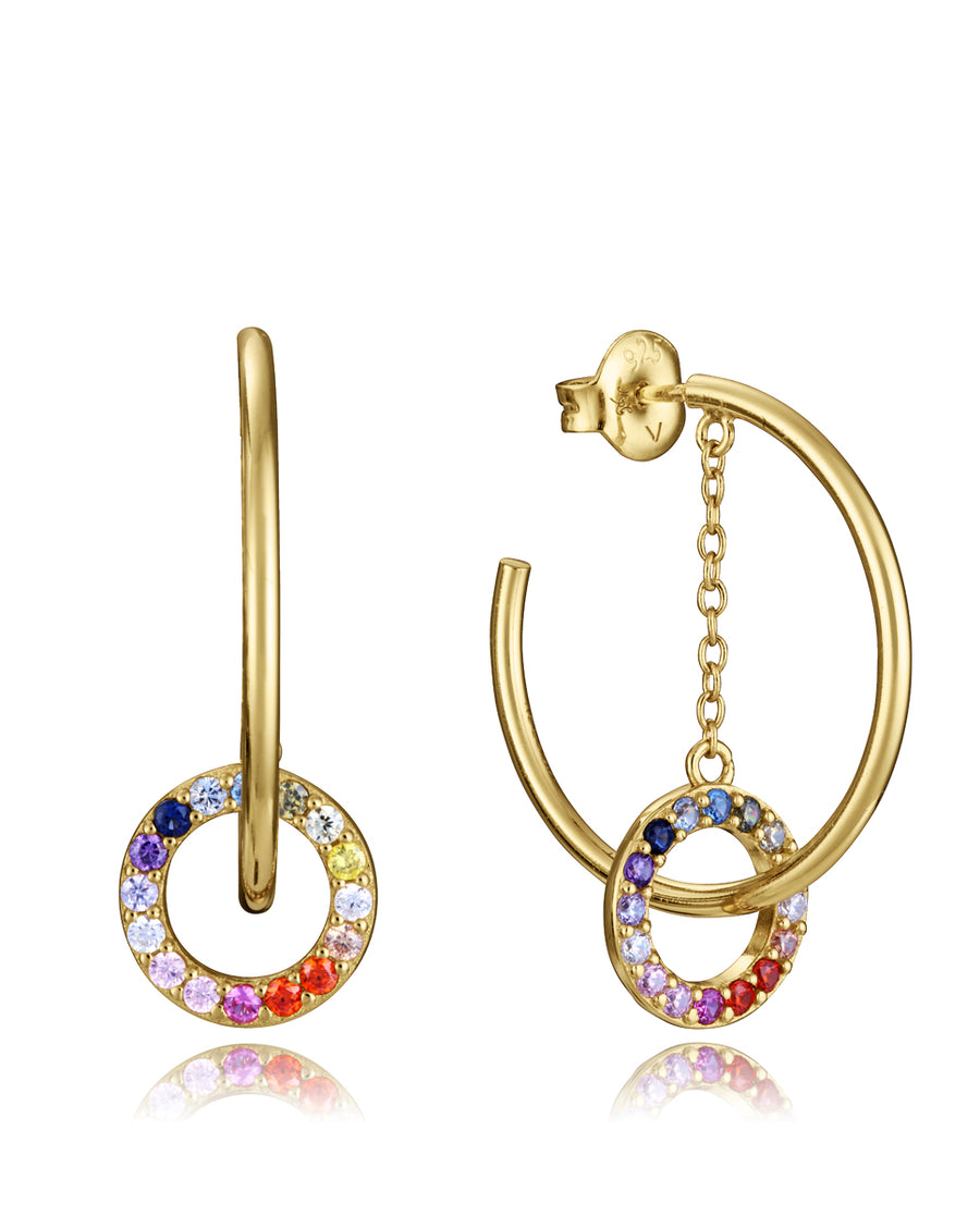 Pend Plata De Ley Baño Oro Circ Sra Jewels