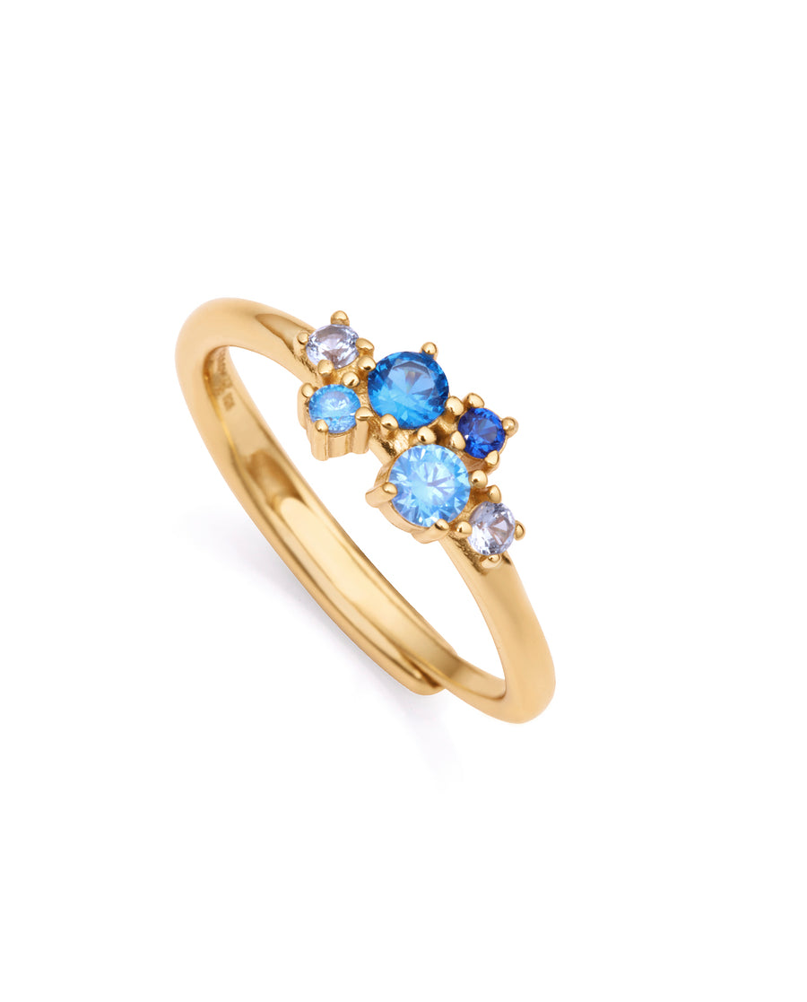 Anillo Plata De Ley Baño Oro Circ Sra Jewels