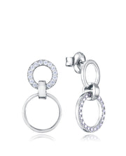 Sterling Silver Earrings With Rhodium Plating 2 C