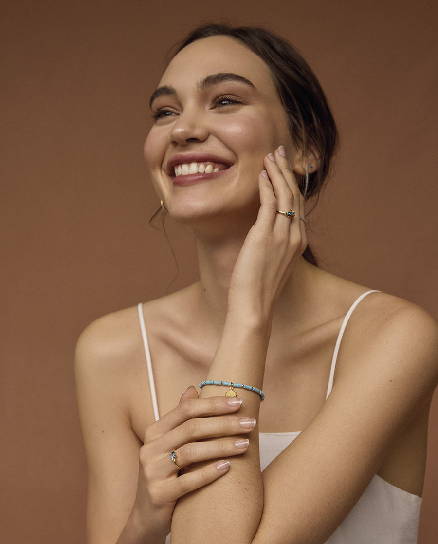 Anillo Plata De Ley Baño Oro Circ Sra Jewels