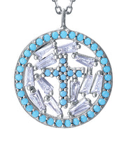 Sterling Silver Necklace With Rhodium Plating And