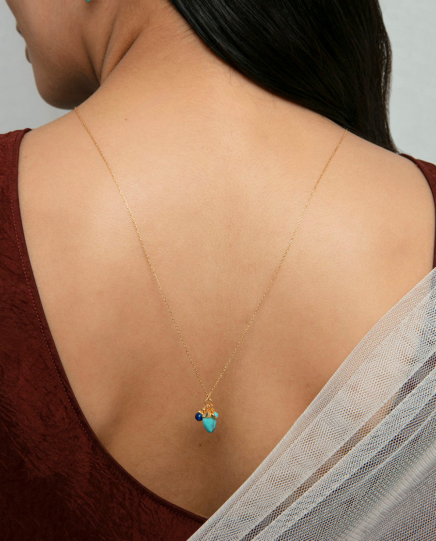 Sterling Silver Necklace With Gold Plating And St